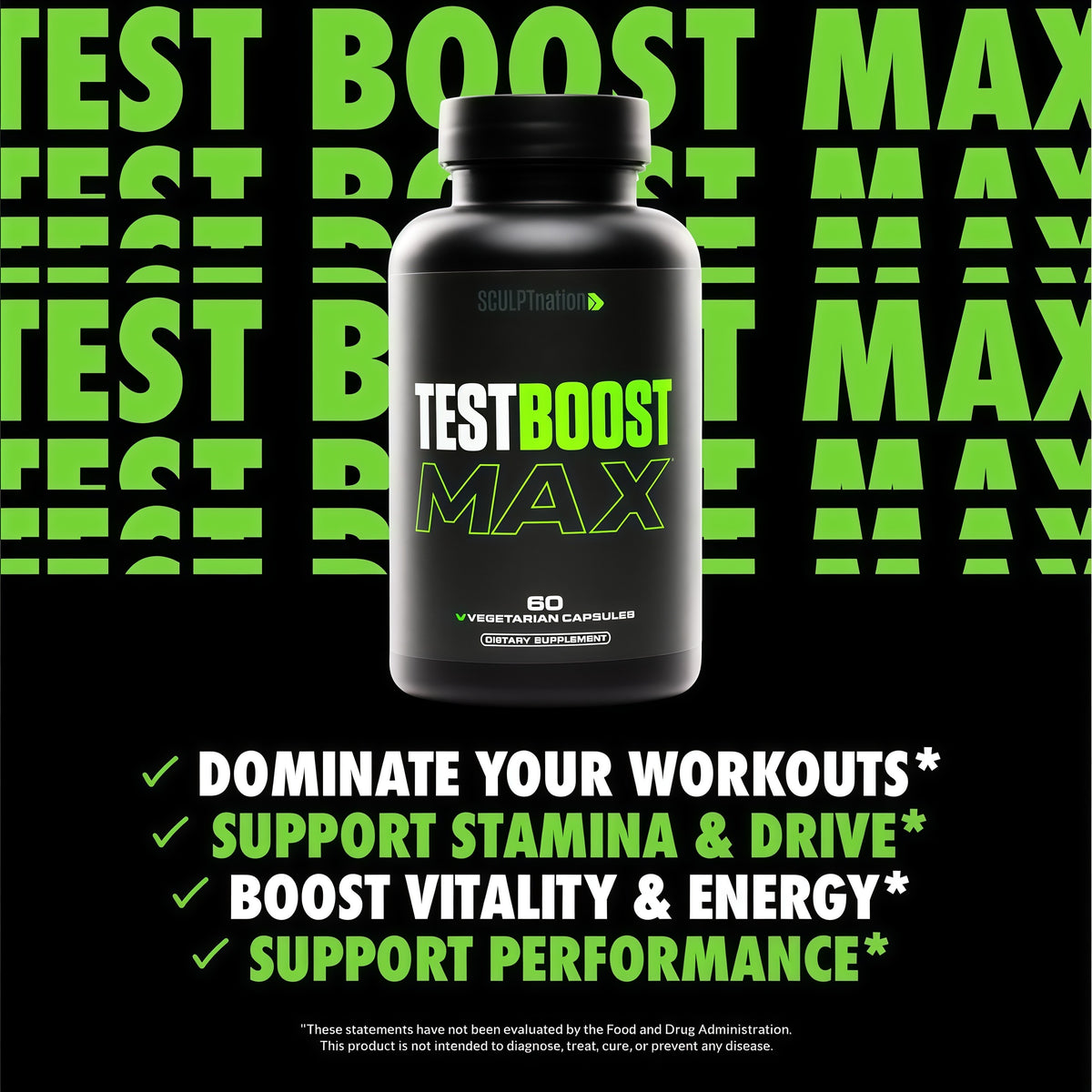 MUSCLE BUILDING  TEST BOOST MAX